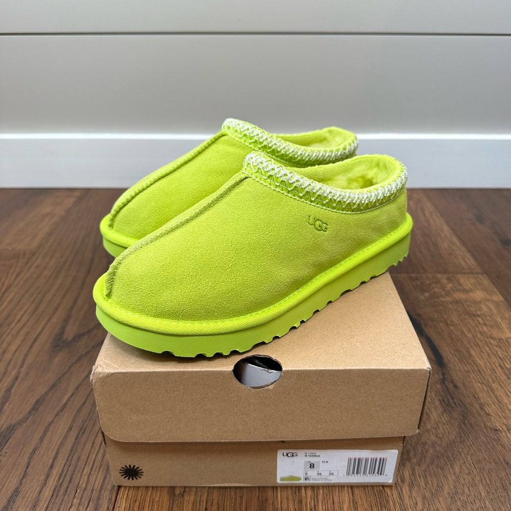 Ugg Tasman “Key Lime” Slippers Women’s Size 8
